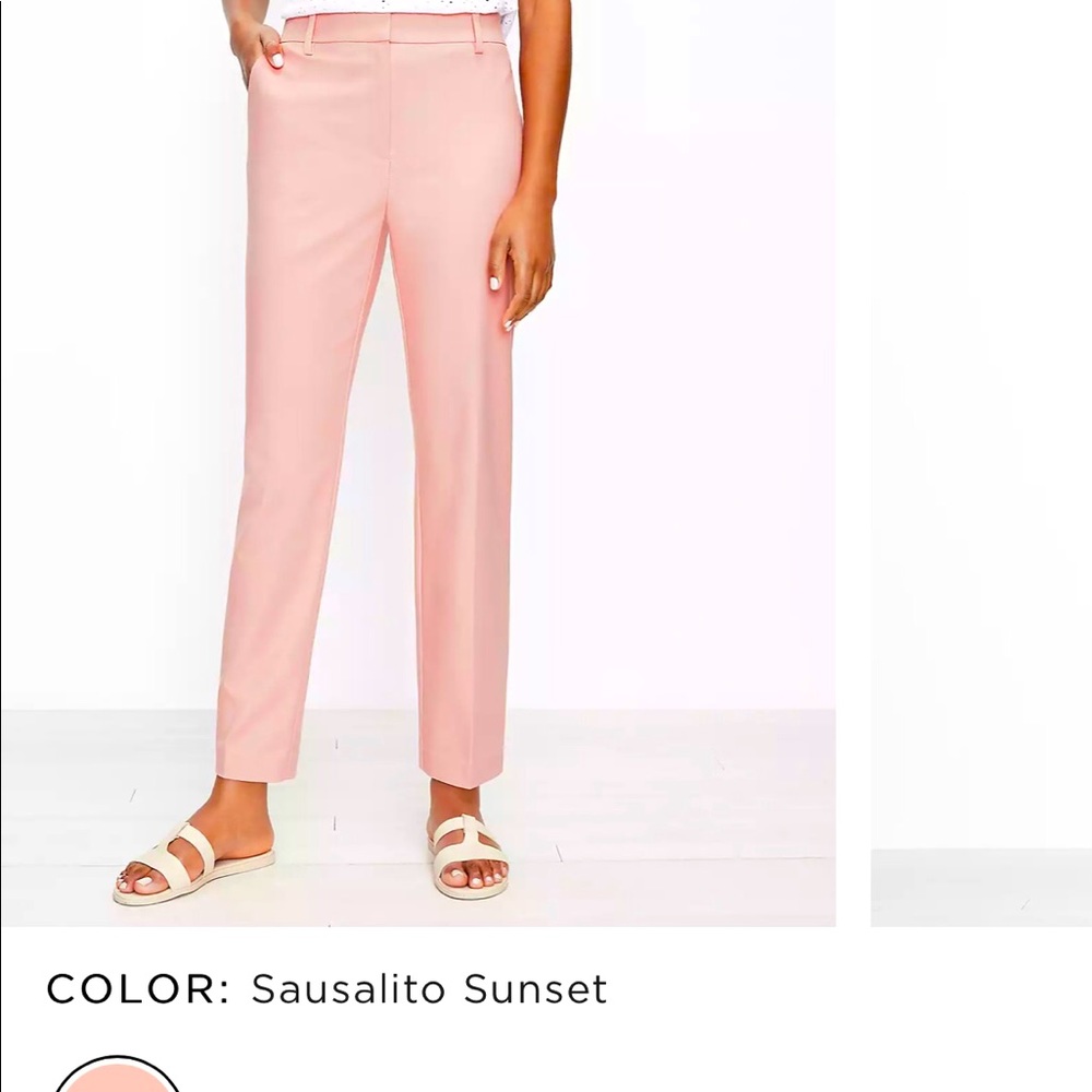 LOFT Perfect Straight Pants in Stretch Double Weave Size 8 Regular